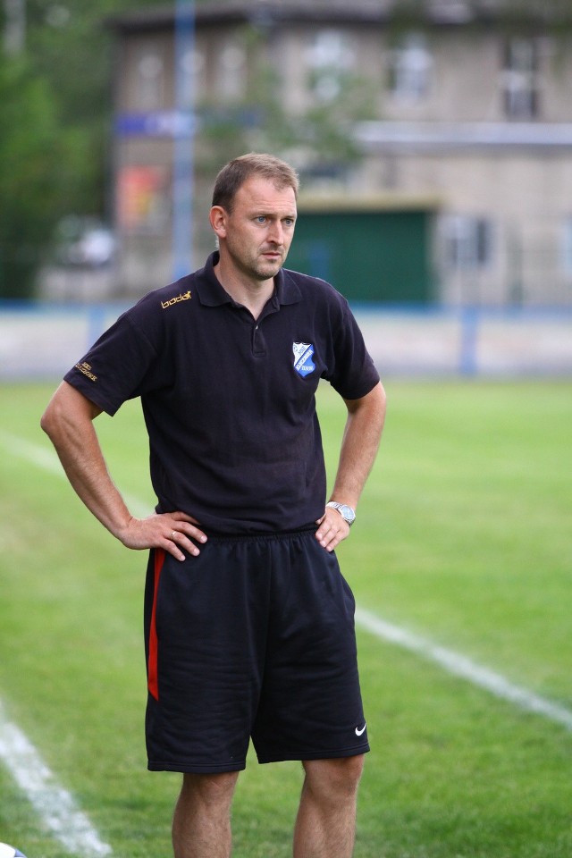 Trener MKS-u Andrzej Konwiński.