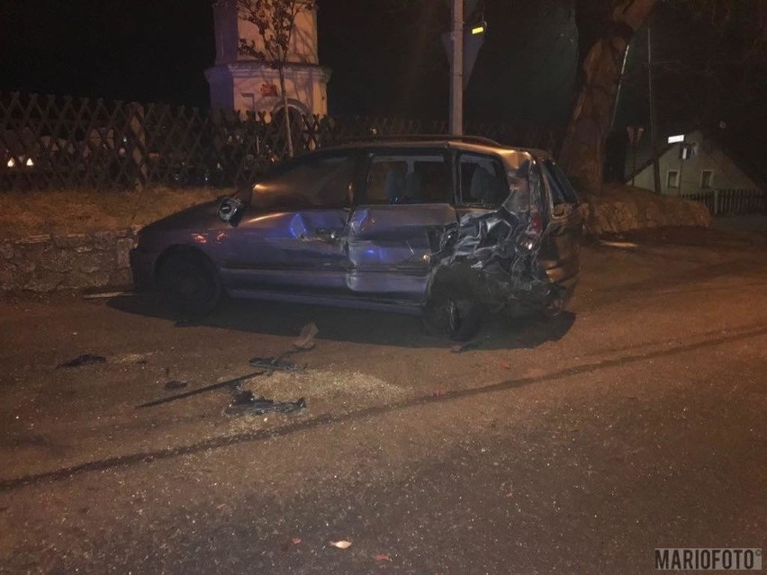 Pijany kierowca staranował w Opolu samochód zaparkowany na poboczu. Został zatrzymany
