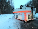 Wypadek "ambulansu" w Klinie. Za kierownicą obywatel Kirgistanu [ZDJĘCIA]