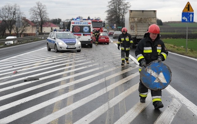 Do zdarzenia doszło w czwartek na drodze krajowej nr 77 w Zadąbrowiu w pow. przemyskim.