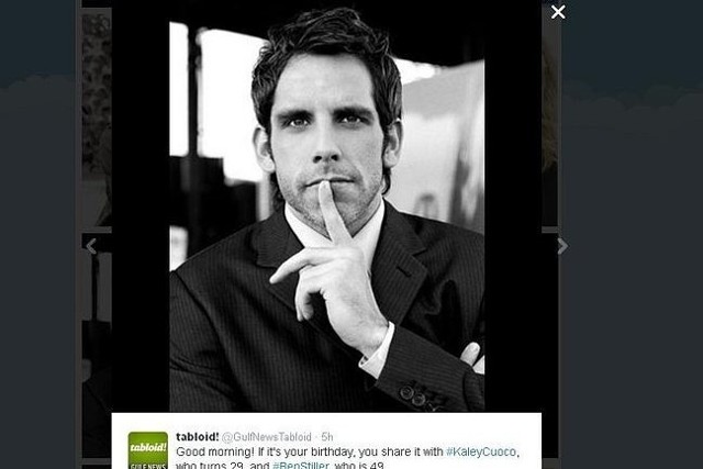 Ben Stiller (fot. screen z Twitter.com)