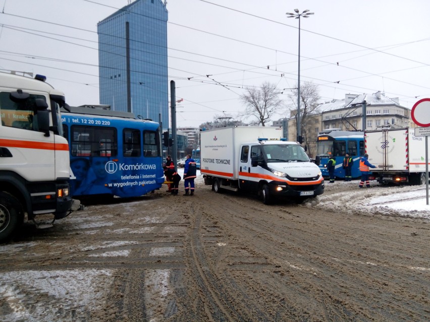 Atak zimy w Krakowie. Śnieg, mróz i miasto sparaliżowane. Komunikacja miejska padła [ZDJĘCIA] 8.02.21