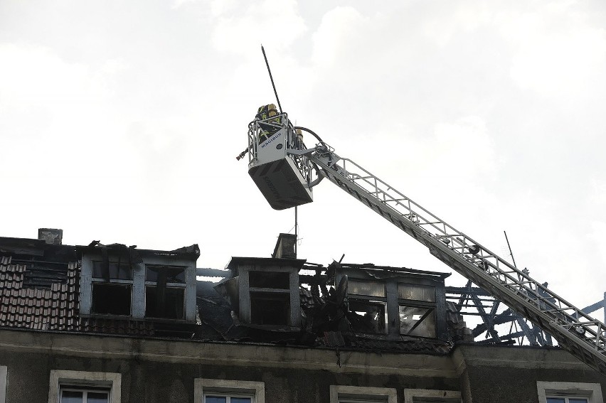 Pożar przy ul. Lipowej w Szczecinie