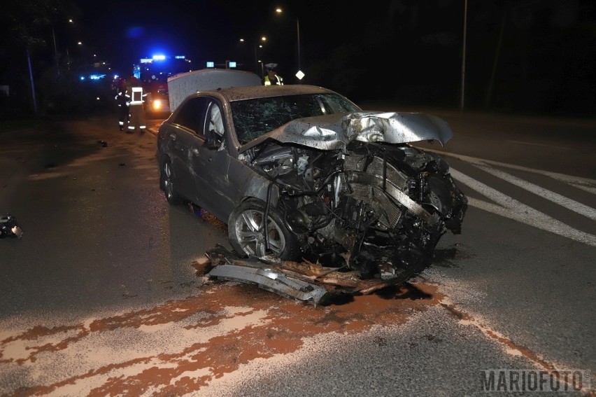 Nietrzeźwy kierowca spowodował wypadek na Ozimskiej w Opolu