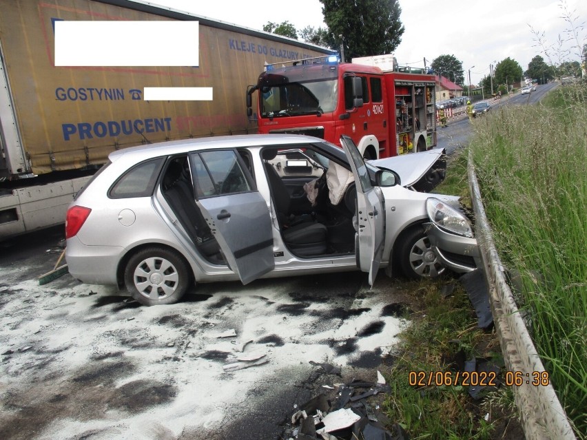 Groźnie wyglądający wypadek w Jankowie Dolnym w powiecie...