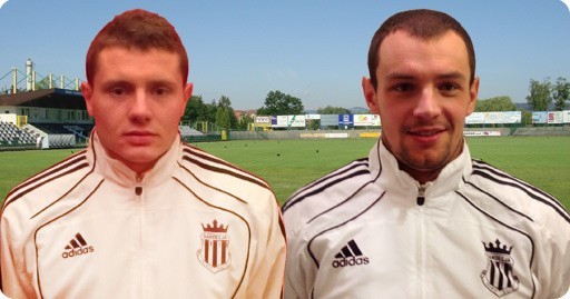 Nowi zawodnicy Sandecji: Patryk Tuszyński (po lewej) i Jozef Certik (po prawej)