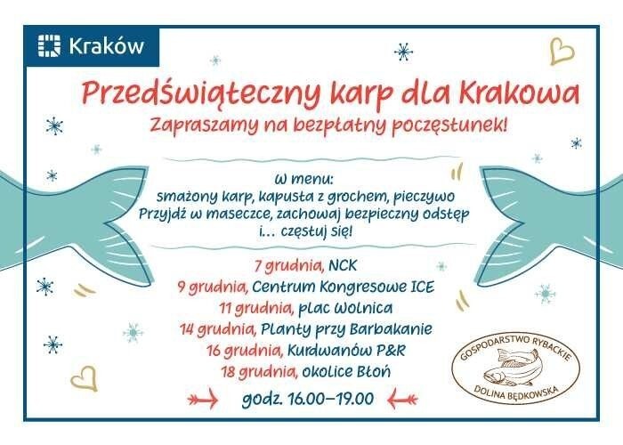 Krakowianie dostaną za darmo karpia, kapustę i pieczywo. Kiedy i gdzie?