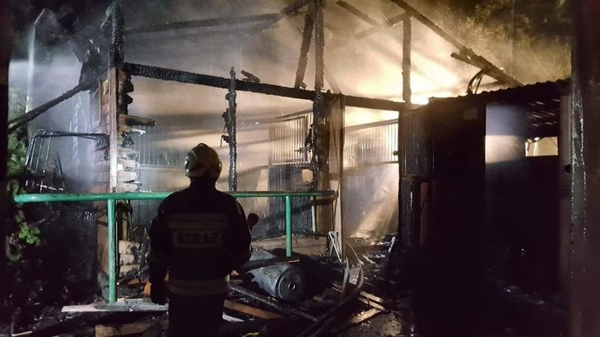 Pożar w Klubie Jeździeckim Jokar w Mysłowicach