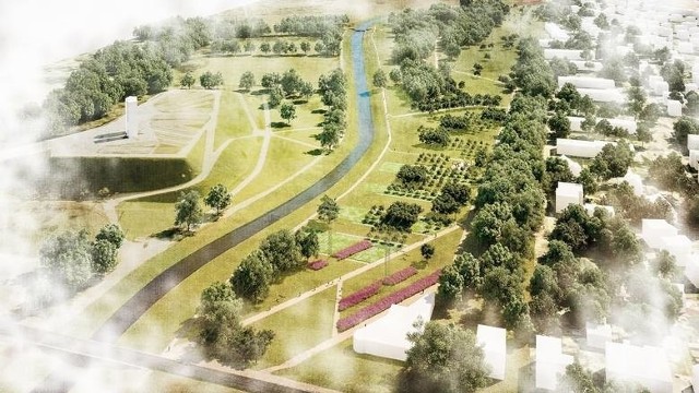 Ten efektowny projekt przebudowy znanego we Wrocławiu parku na Grabiszynie wciąż czeka na realizację Powstanie tam Park Mamuta