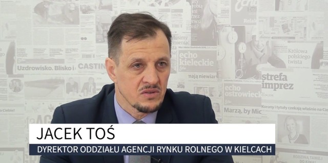 Jacek Toś, dyrektor Oddziału Terenowego Agencji Rynku Rolnego w Kielcach.