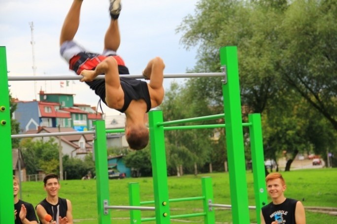 Grajewo. Street Workout Park otwarty (zdjęcia)