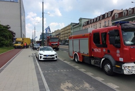 Wypadek na ul. 3 Maja w Sosnowcu