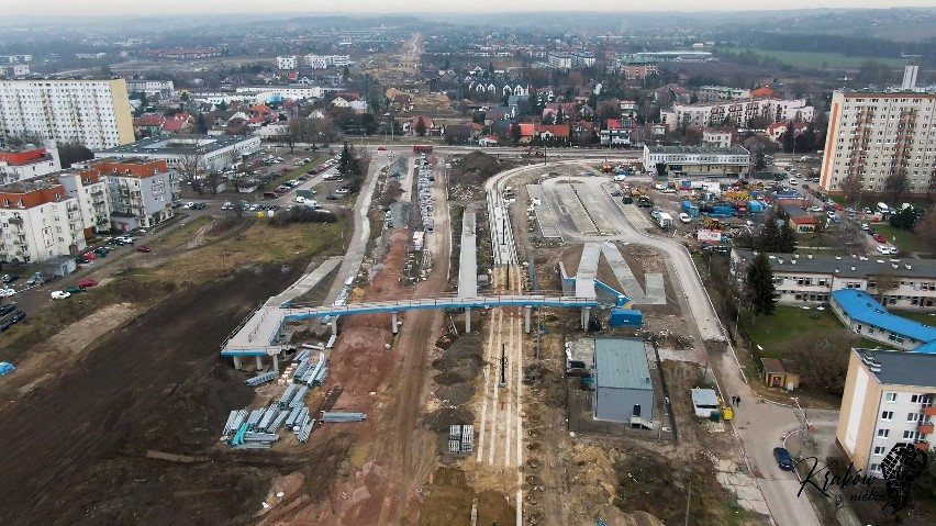 Kraków. Niezwykłe widoki na budowę linii tramwajowej do Górki Narodowej. W tym roku inwestycja ma się zakończyć ZDJĘCIA 