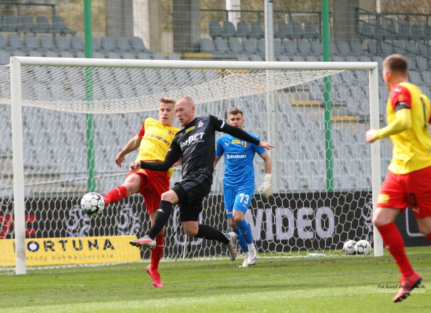 Galeria zdjęć z meczu Korony Kielce z ŁKS Łódź w Fortuna 1 Lidze. Podopieczni Dominika Nowaka przegrali 1:2