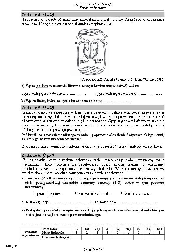 Matura BIOLOGIA 2015 podstawowa [ARKUSZE, ODPOWIEDZI]...