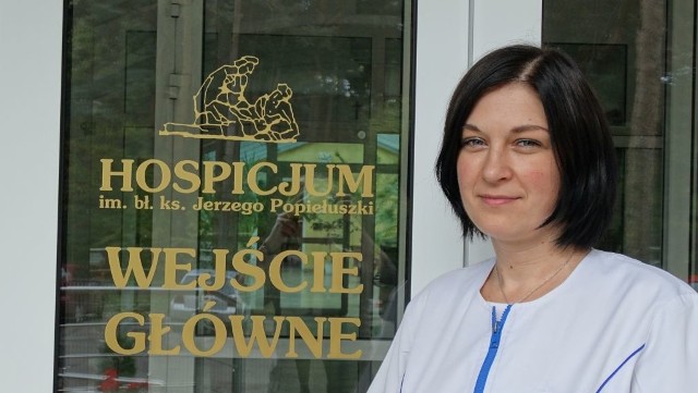 Marta Łabuś-Centek, psycholog w Hospicjum im. błogosławionego ks. Jerzego Popiełuszki wspiera chorych i ich bliskich.