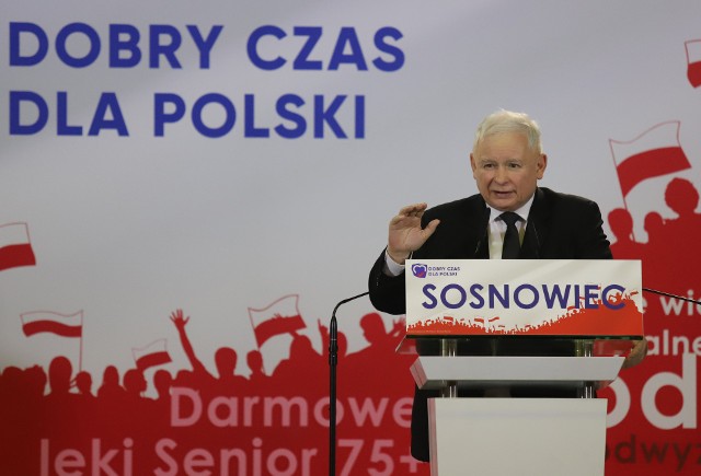 Jarosław Kaczyński w Sosnowcu na konwencji Prawa i Sprawiedliwości