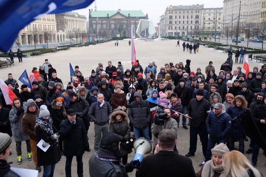 Manifestacja partii KORWiN w Poznaniu. Po raz drugi wyszli...