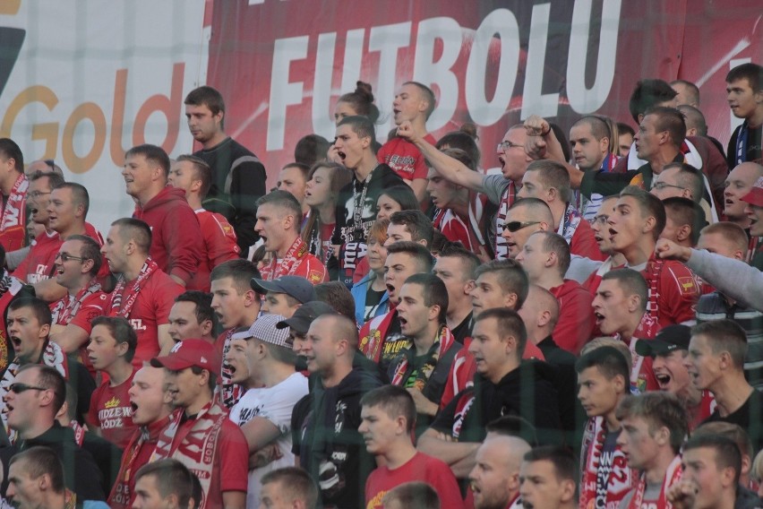 Kibice na meczu Widzew Łódź - GKS Tychy [ZDJĘCIA+FILM]