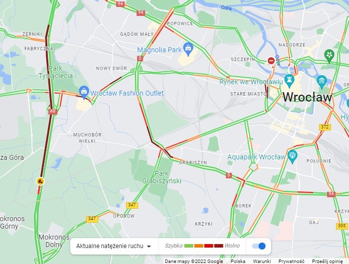 Gigantyczny korek na Autostradowej Obwodnicy Wrocławia. Co tam się dzieje?