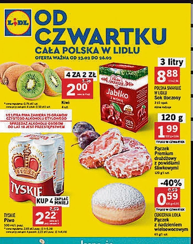 W Lidlu wybór pączków też będzie bogaty.