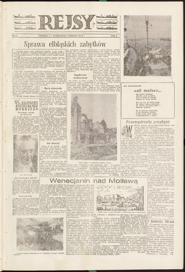 Archiwalne Rejsy: Magazyn Rejsy z trzeciego kwartału 1954 r. [ZDJĘCIA, PDF-Y]