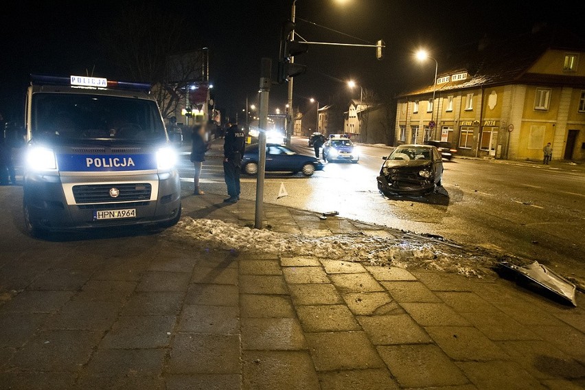 Wypadek na skrzyżowaniu ulic Kossaka i Szczecińskiej