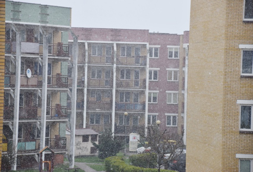 A taki śnieg pada na TBS-ach w Białymstoku