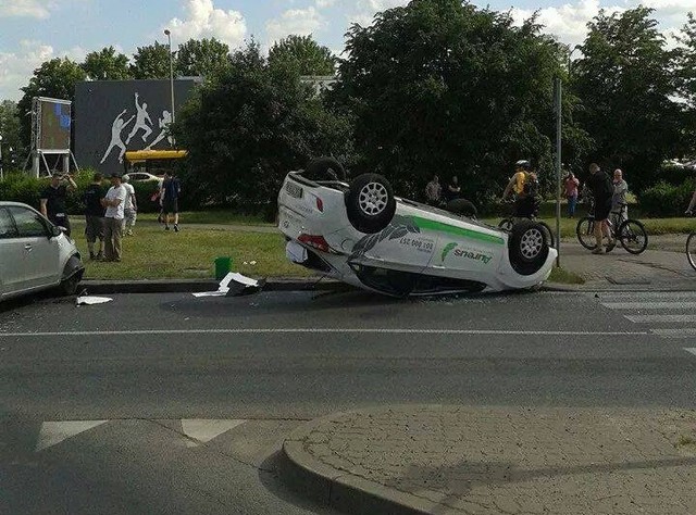 Wypadek na Fordońskiej w Bydgoszczy.