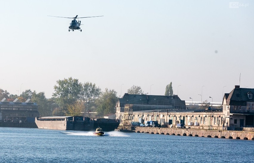 Patryk Vega kręci "Kobiety mafii 2" w Szczecinie. Helikopter, antyterroryści... [WIDEO, ZDJĘCIA]