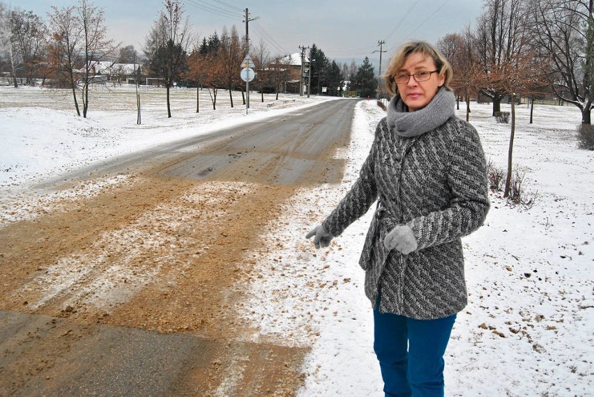 Katarzyna Ubik, przewodnicząca os. Górka w Trzebini na ul....