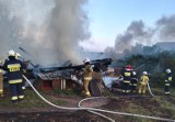 Pożar stodoły w gminie Suwałki. Spłonęło pięć ton zboża i maszyny