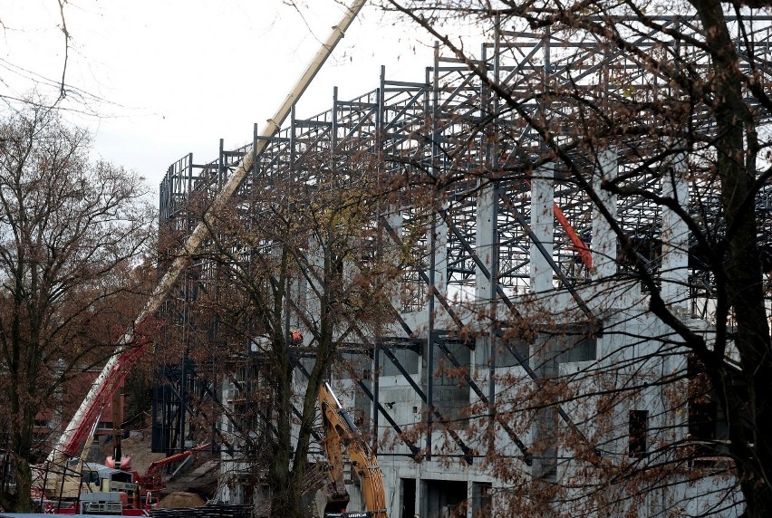 Stadion Pogoni - stan prac 15-17 listopada 2020.