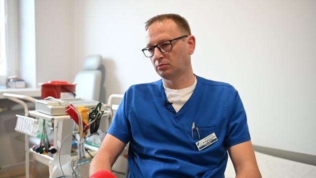 dr Michał Staszel, ordynator oddziału kardiologicznego Szpitala Powiatowego im. dra Tytusa Chałubińskiego w Zakopanem