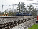 Ważące 116 ton lokomotywy sprawdziły stan wiaduktu kolejowego nad ul. Grunwaldzką w Bydgoszczy [zdjęcia]