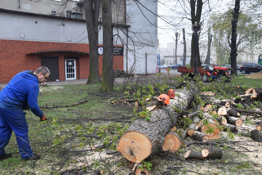 Rybnik: Wycięli park przy dawnym kinie Hutnik