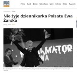 Nie żyje Ewa Żarska, łódzka dziennikarka Polsatu i Polsatu News