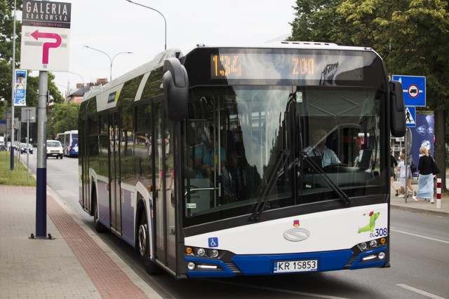 Tak wyglądają najnowsze autobusy "Solaris", które wyjechały na krakowskie ulice w styczniu br.