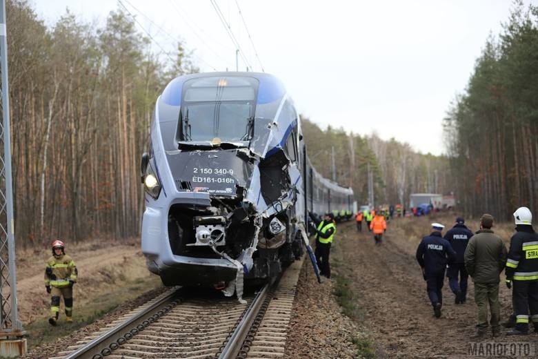 Wypadek pociągu intercity Warszawa - Wrocław. Ofiara śmiertelna