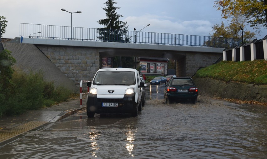 Tarnów stanął w ogromnym korku przez ulewę