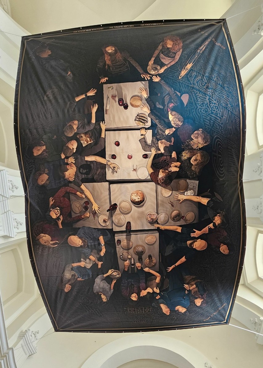 "Ostatnia Wieczerza XXI" w Sanktuarium Relikwii Drzewa Krzyża Świętego. Zobacz niezwykły neowitraż