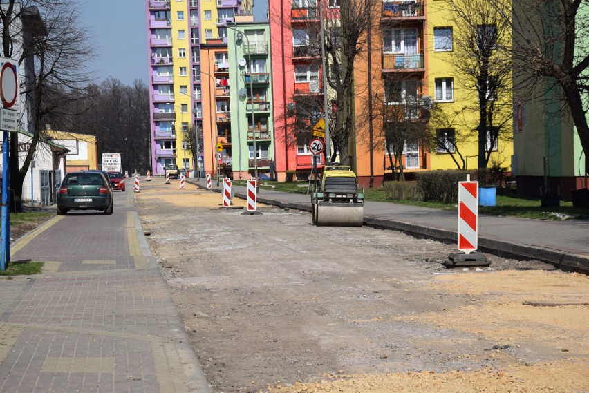 Remont ulicy Wyszyńskiego w Zawierciu. Przy przedszkolu...