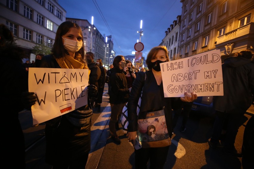 Strajk Kobiet w Katowicach rozpoczął się 23 października....