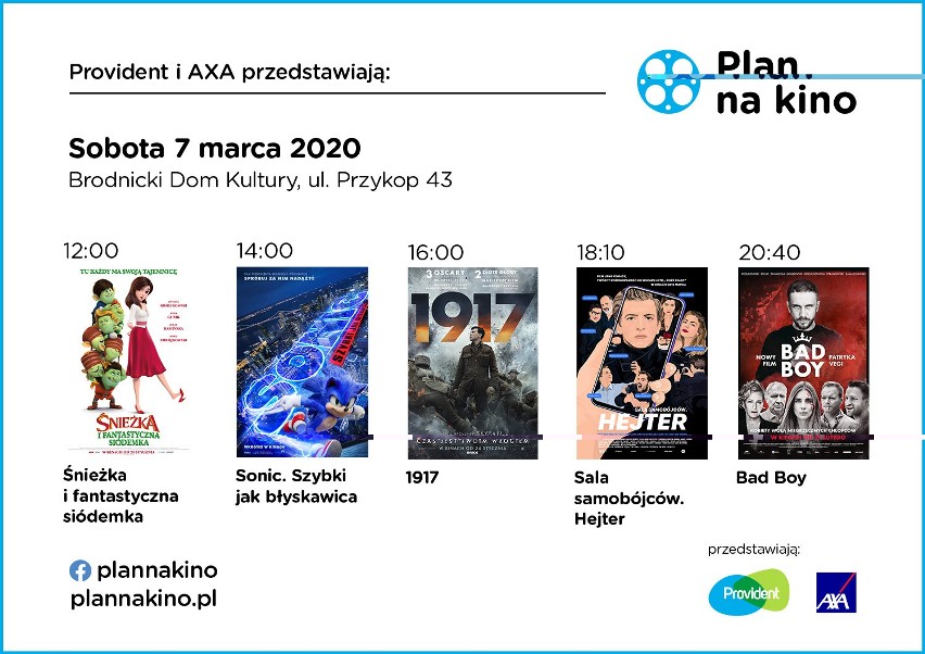 7 marca Brodnicki Dom Kultury - PLAN NA KINO przedstawiają...