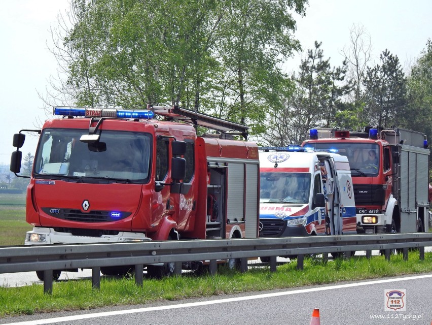 Wypadek motocyklisty na trasie S1. Mężczyzna wypadł z drogi...