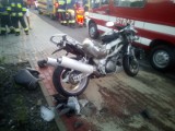 Czechówka. Młody motocyklista wypadł z drogi 