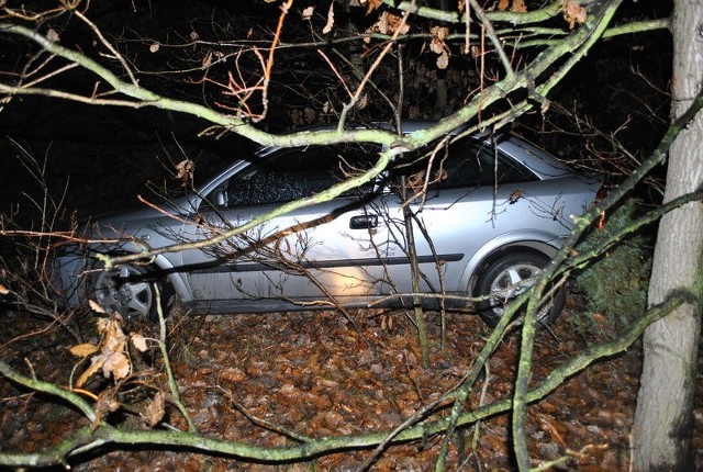 Sprawcy ukryli samochód w lesie