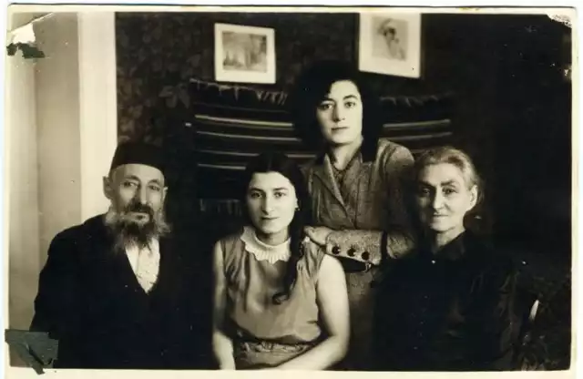 Żydowska rodzina, Białystok około 1930 roku.