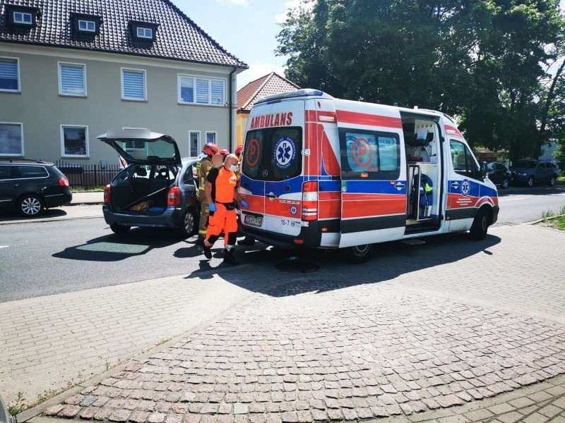 Wypadek na ulicy Lechickiej w Koszalinie.