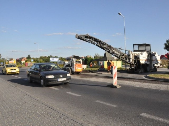 Roboty na sandomierskiej obwodnicy potrwają ponad miesiąc.